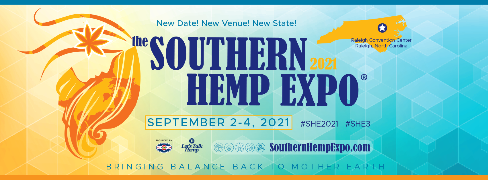 Southern Hemp Expo 2021, Septemer 2-4 at Raleigh Convention Center in Raleigh, North Carolina. More info at SouthernHempExpo.com